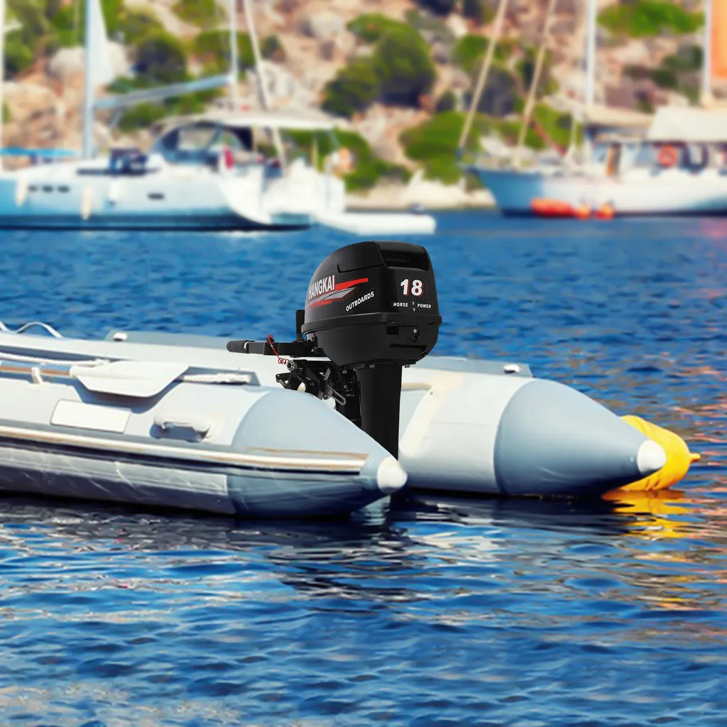 liquid Shaft HP System w/CDI 2 Boat Long Cooling 18 Aluminum Stroke Alloy Outboard Motor, Fishing Engine 246cc Wuzstar Motor Boat