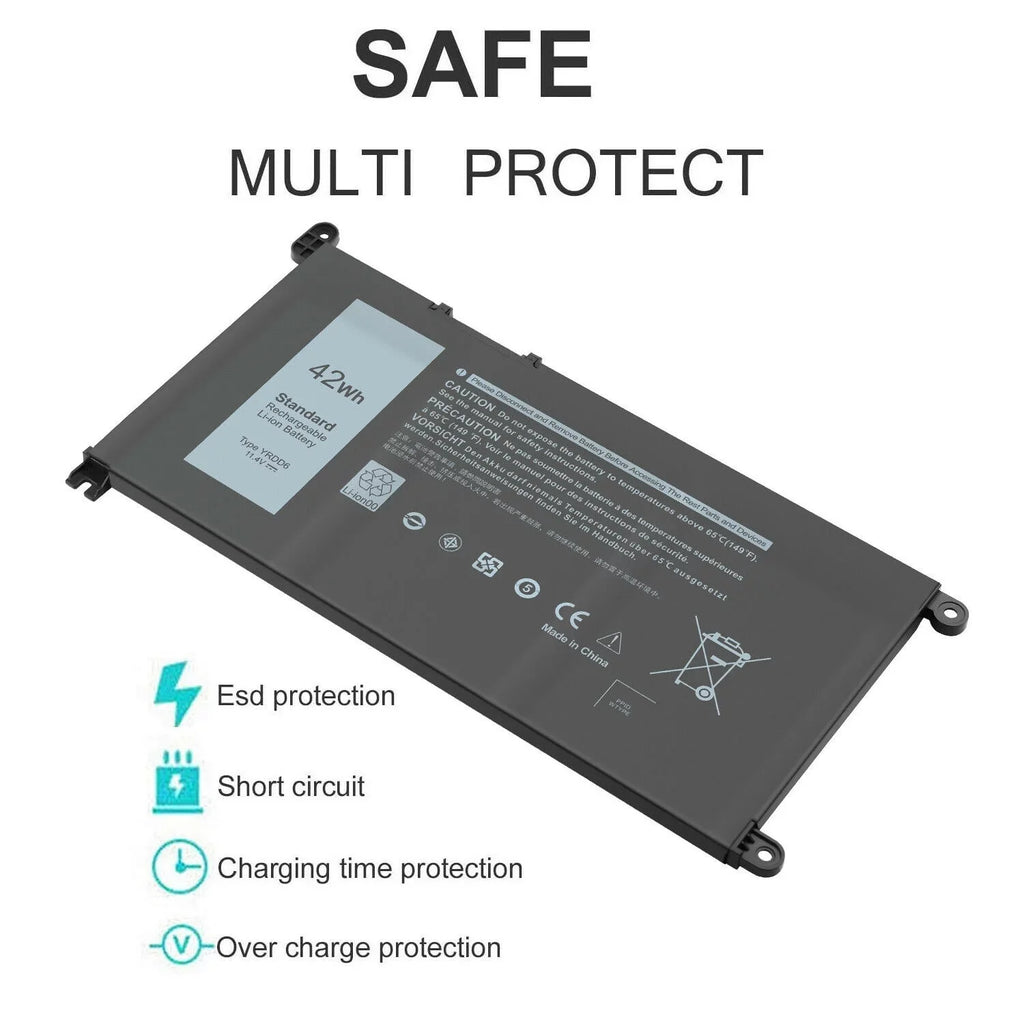 Type Yrdd6 Battery For Dell Inspiron 14 5000 2-In-1 5480 5482 Series Vm732 Fast