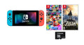 Membership 8 Switch Zelda: Switch the Nintendo with Months Joy-Con, of Switch Mario Deluxe Neon 3 Bundle: Wild Console Online Kart Nintendo and and Red Nintendo Blue /The Breath 32GB Legend of