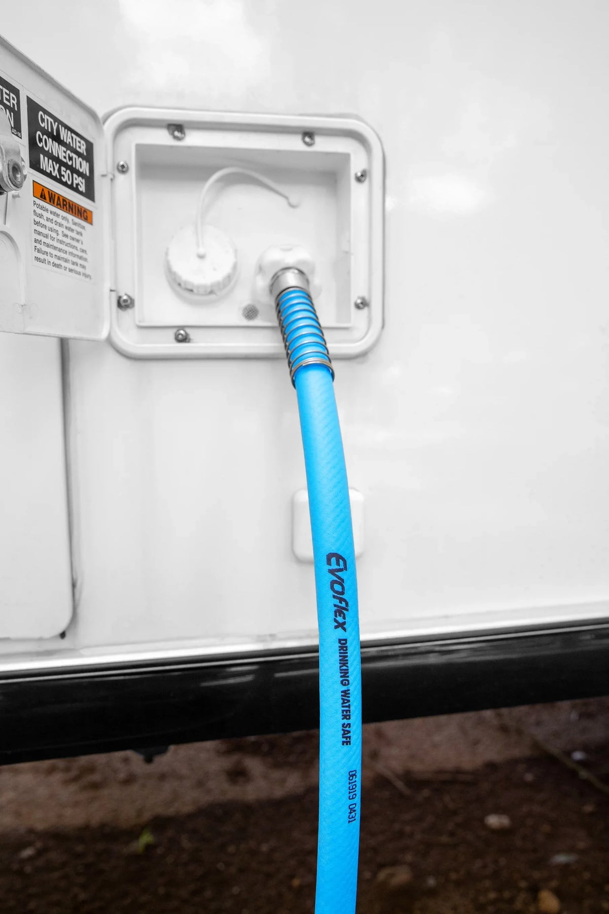 liquid or Phthalate-Free, Blue Lead-Free, Camco BPA-Free, (22793) Hose Drinking 50-Foot Camper/RV | EvoFlex