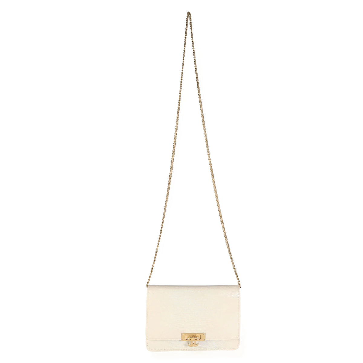 Chain Lizard Metallic Golden on Pre-Owned Class Wallet Gold