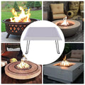 Heat with inch Outdoors 25*25 Deflector Stainless-Steel Pit Carrying Fire Handle