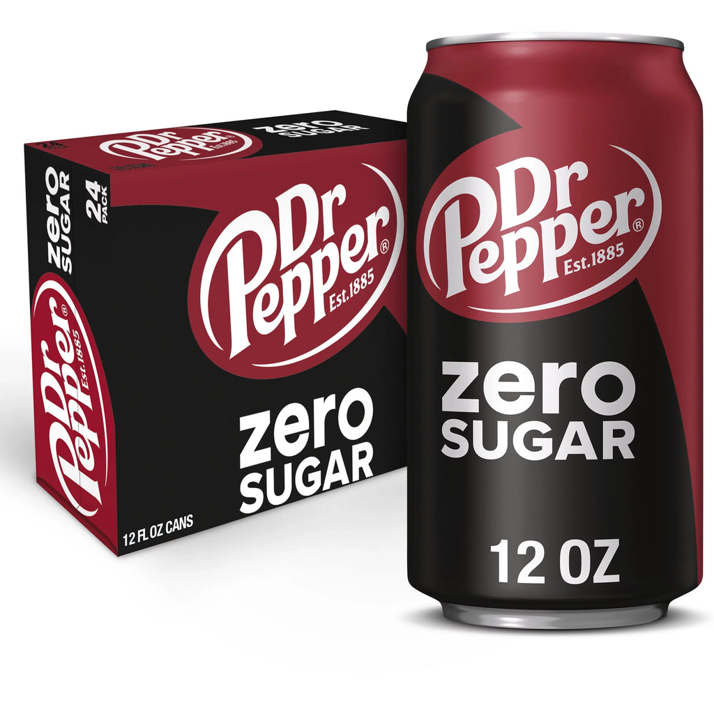 oz, Pop, Pack Cans 24 Sugar 12 Zero Pepper Dr Soda fl