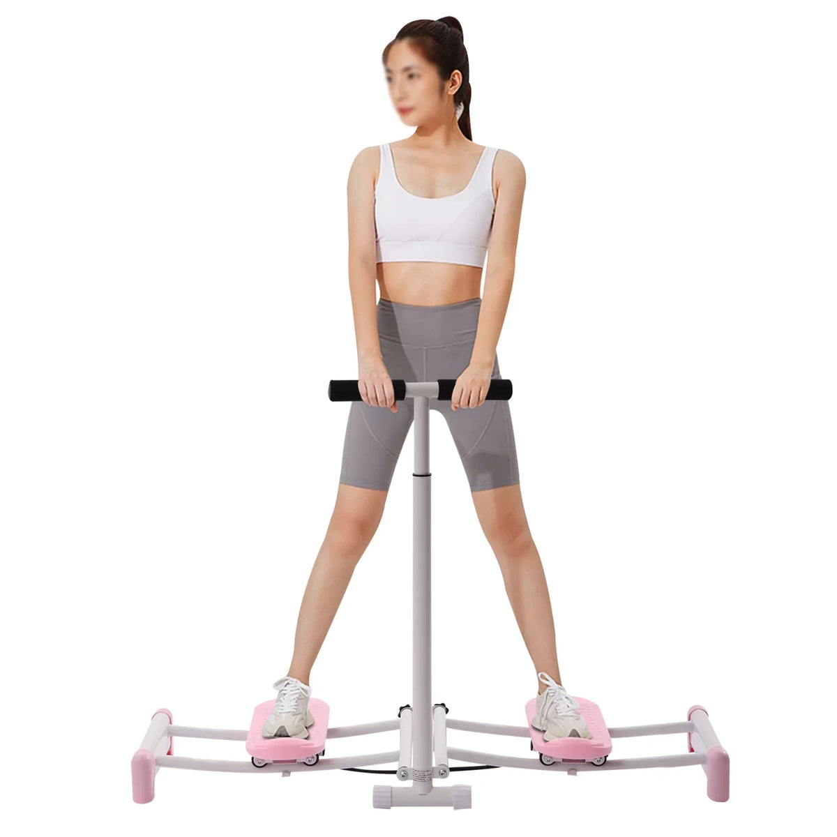 Hip Thigh Leg Exerciser Gym Strength ZhdnBhnos Equipment Trainer Training Home Fitness Leg Pelvic Muscle Indoor Inner Exercise Machine Floor