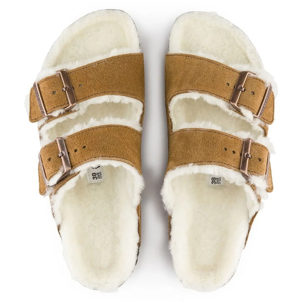 1001128 Arizona Shearling Shearling Unisex Suede/Natural BIRKENSTOCK - Mink