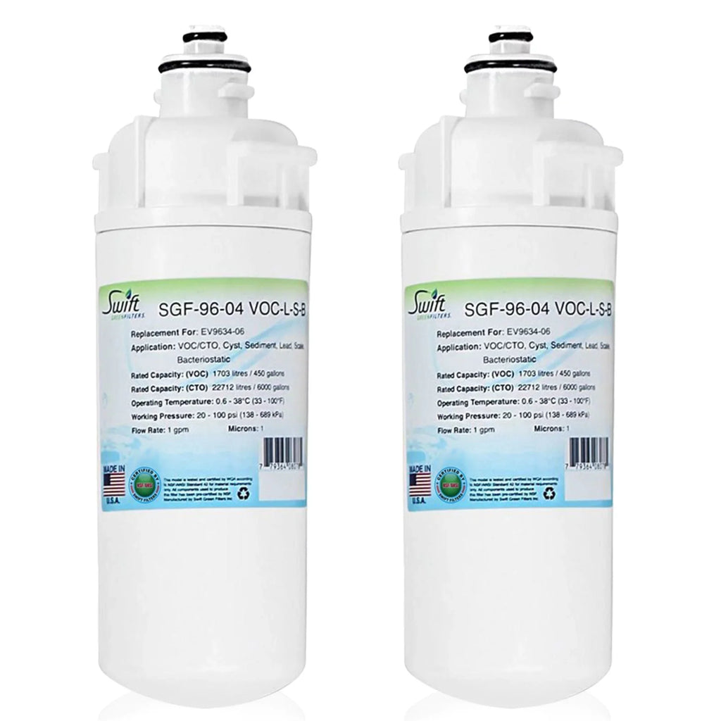 Green Filter Filters USA Compatible of Swift Made VOC-L-S-B SGF-96-04 (Pack 2) in EV9634-06, liquid Commercial for