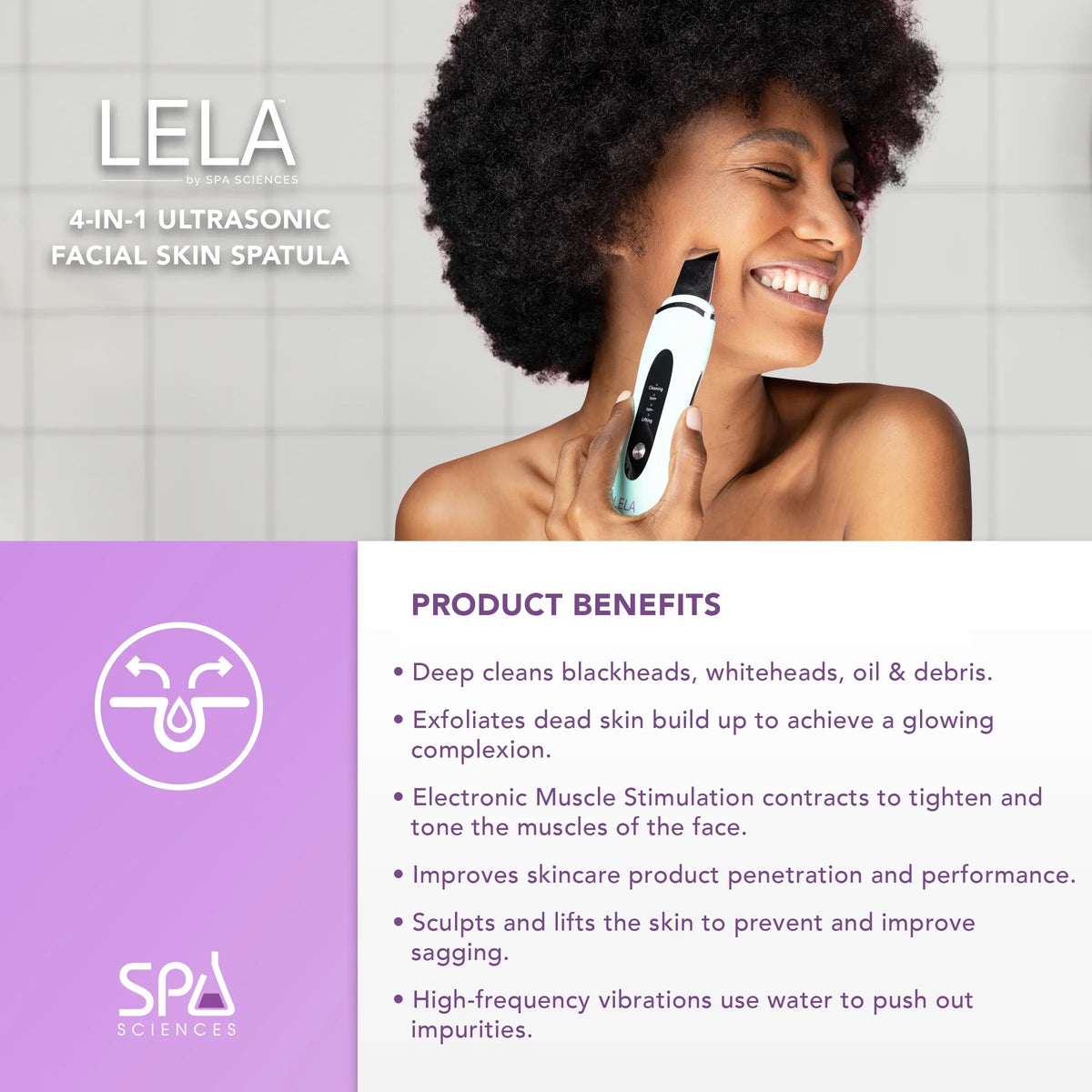 Spatula, Skin Spa LELA Sciences Mint