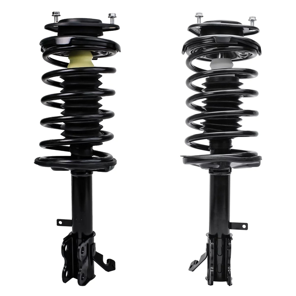 Detroit Axle - Front Struts For 1998-2002 Chevy Prizm 1993-02 Toyota Corolla Complete 2 Struts W/Coil Spring 1994 1995 1996 1997 1998 1999 2000 2001 Replacement Ready Struts Assembly