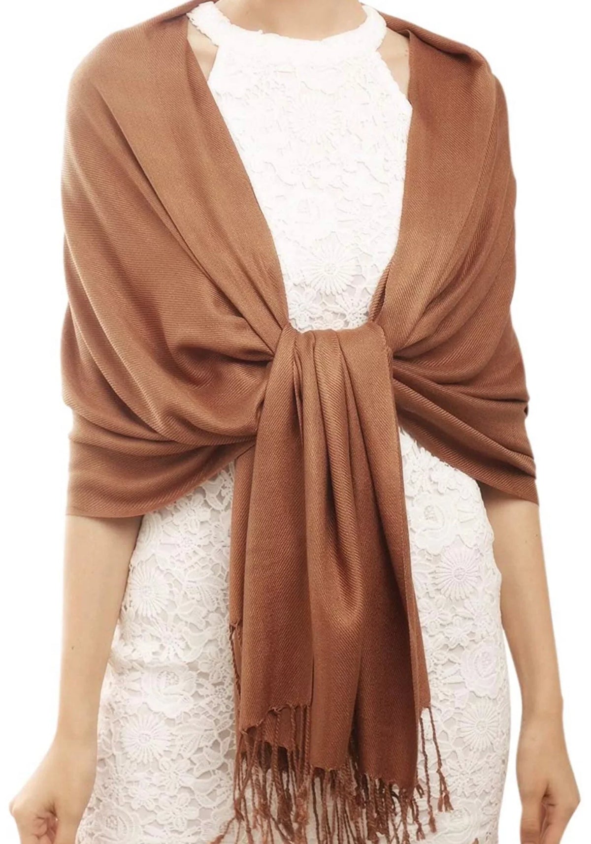 Brown Dark Bridesmaid Wedding Scarf Set Wrap, Shawl, Shawl, Bridal Shawl of 10 Pashmina