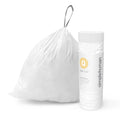 13-17 50-65 Code Gallon, Fit White Roll Q / 240 Trash Drawstring simplehuman Pack, Liter Custom Bags,