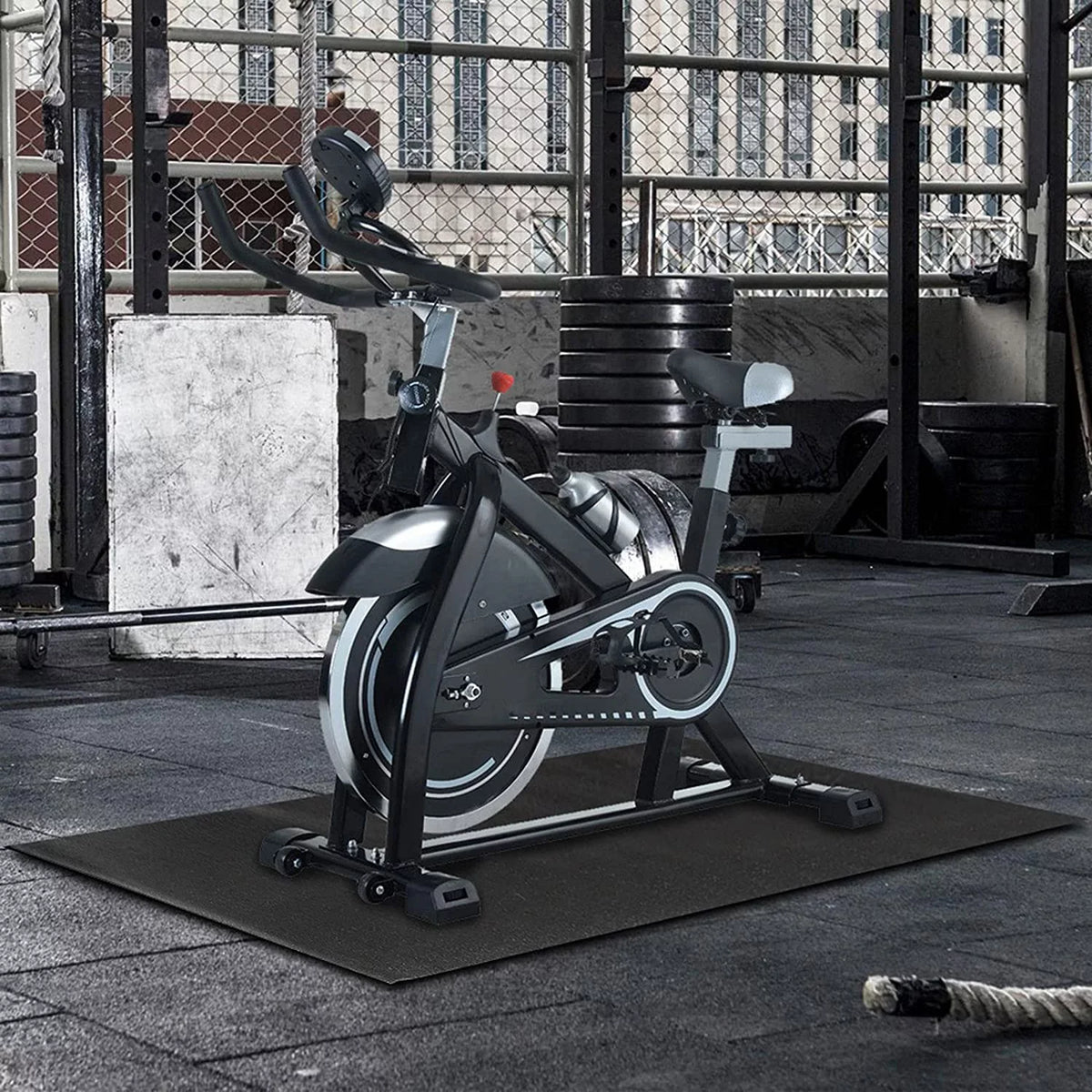Exercise mat, Home fitness Machines equipment Equipment Bikes for Workout Mats and Exercise Treadmills Recumbent for Rowing PVC