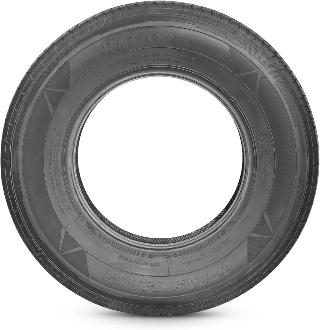 St225/75R15 Trailer Tires 10Pr Load Range E Heavy Duty 225 75 15 Radial Trailer Tires Improve Traction In All-Road Condition Set 2