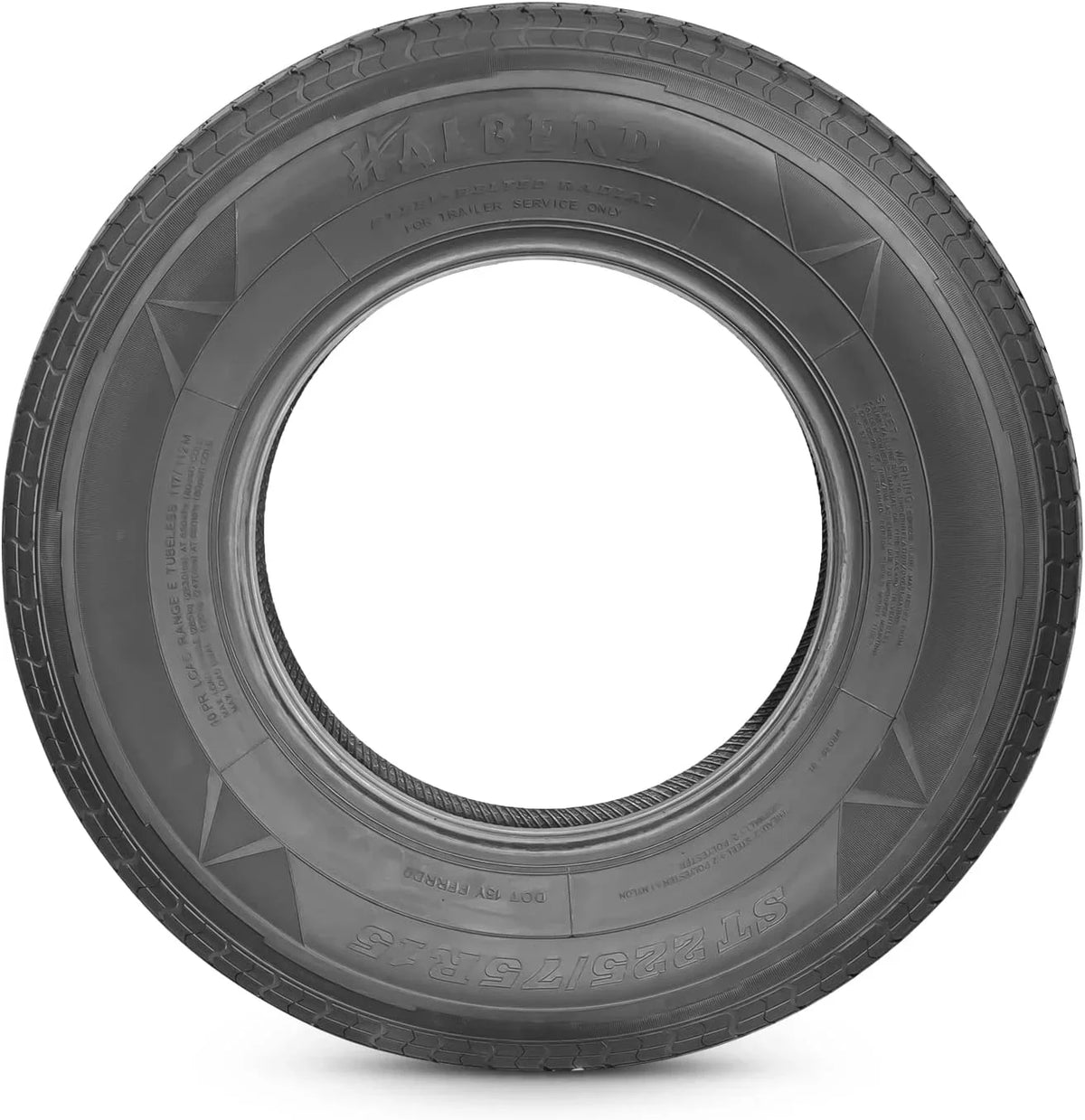St225/75R15 Trailer Tires 10Pr Load Range E Heavy Duty 225 75 15 Radial Trailer Tires Improve Traction In All-Road Condition Set 2