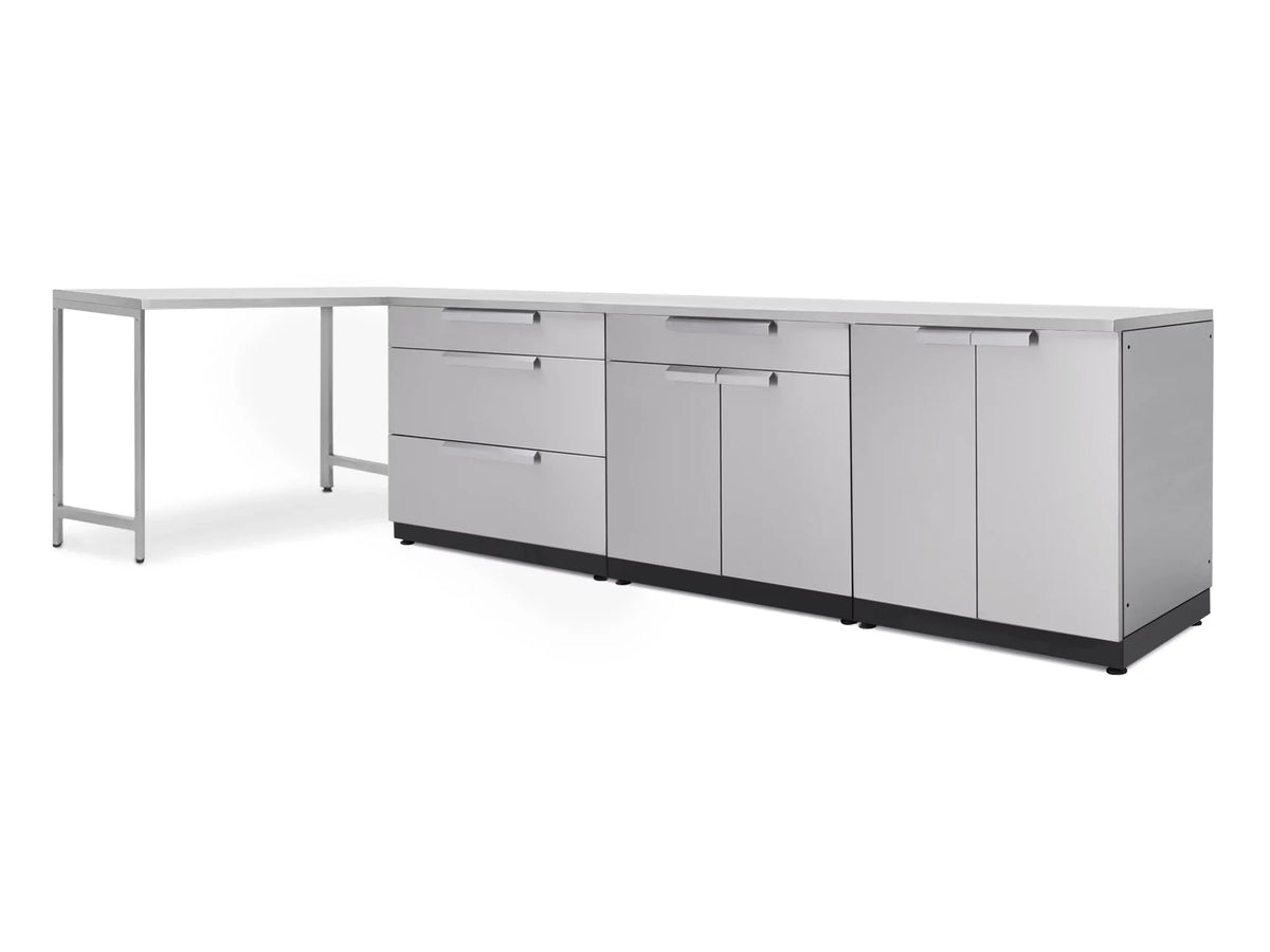 Cabinet 5 Steel in Stainless Countertops with exterior Set Piece Kitchen