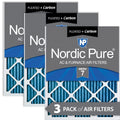 Filters (11_1/2x19_1/2) 7 Plus Carbon MERV Air Pleated Pack 3 12x20x1