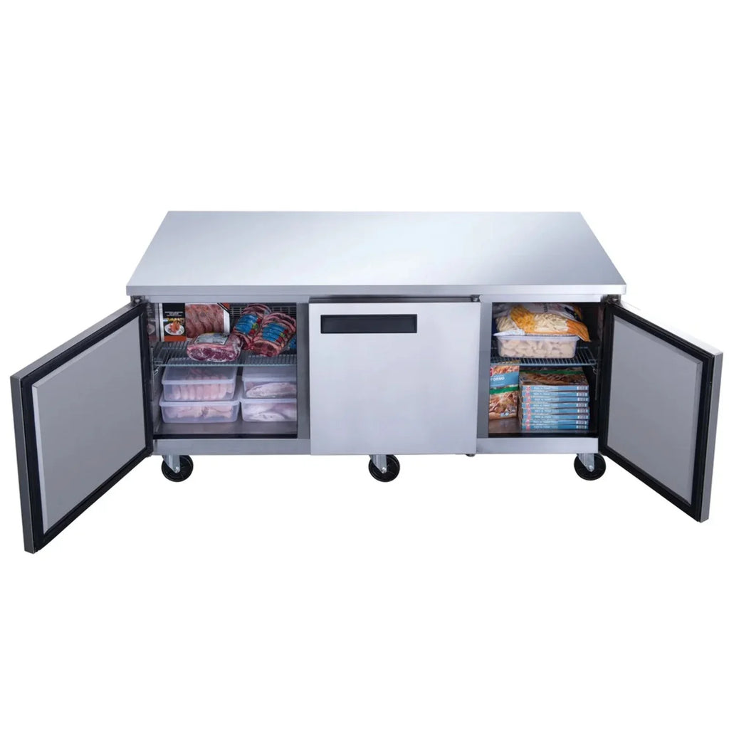 West Kitchen Wduc72F 72 Undercounter 3 Door Worktop Freezer