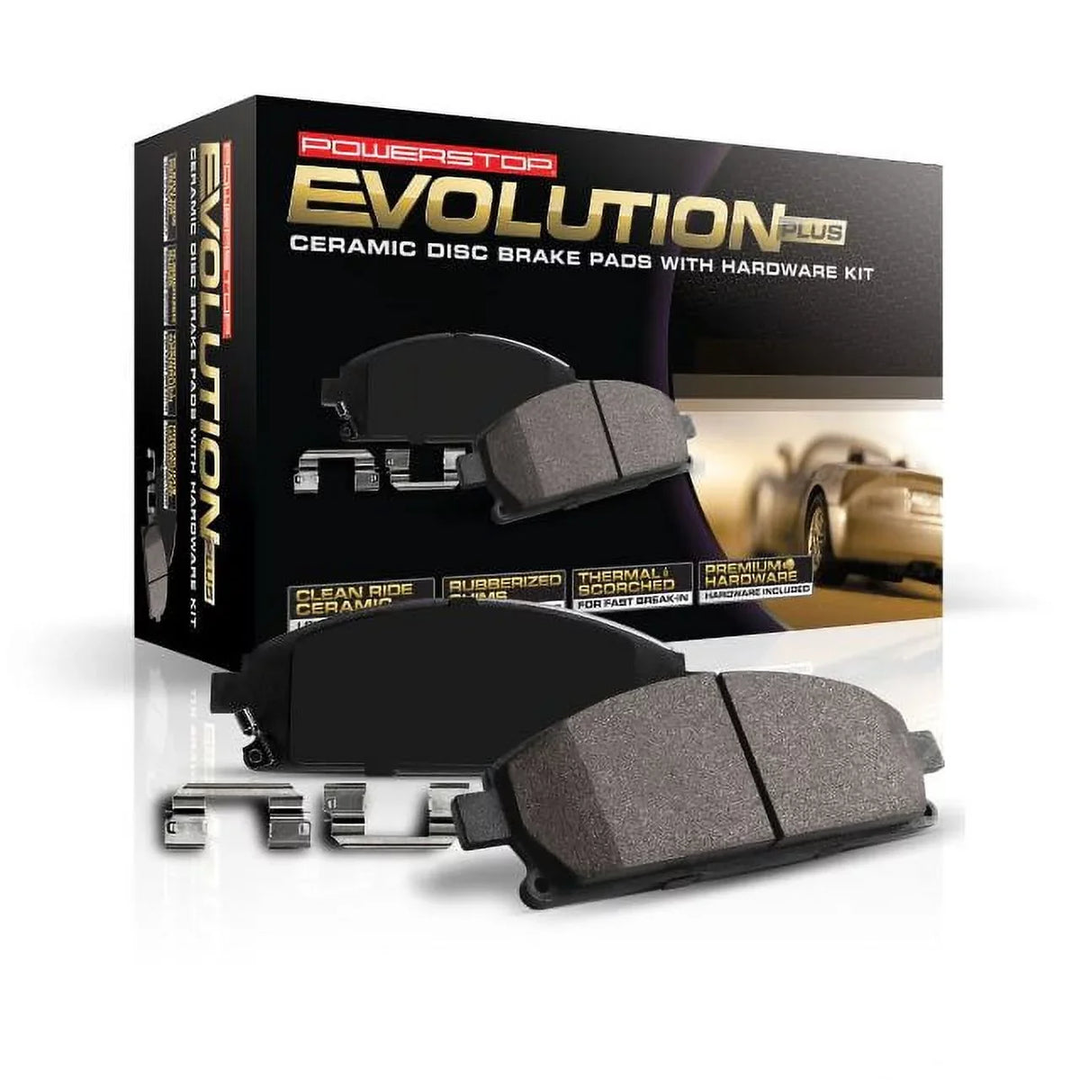 Power Stop Front Z17 Evolution Ceramic Brake Pads With Hardware 17-2285
