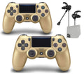 '- PlayStation BOLT 4 Earbuds With Wireless Bundle DualShock New Controller 2 Like Gold - AXTION