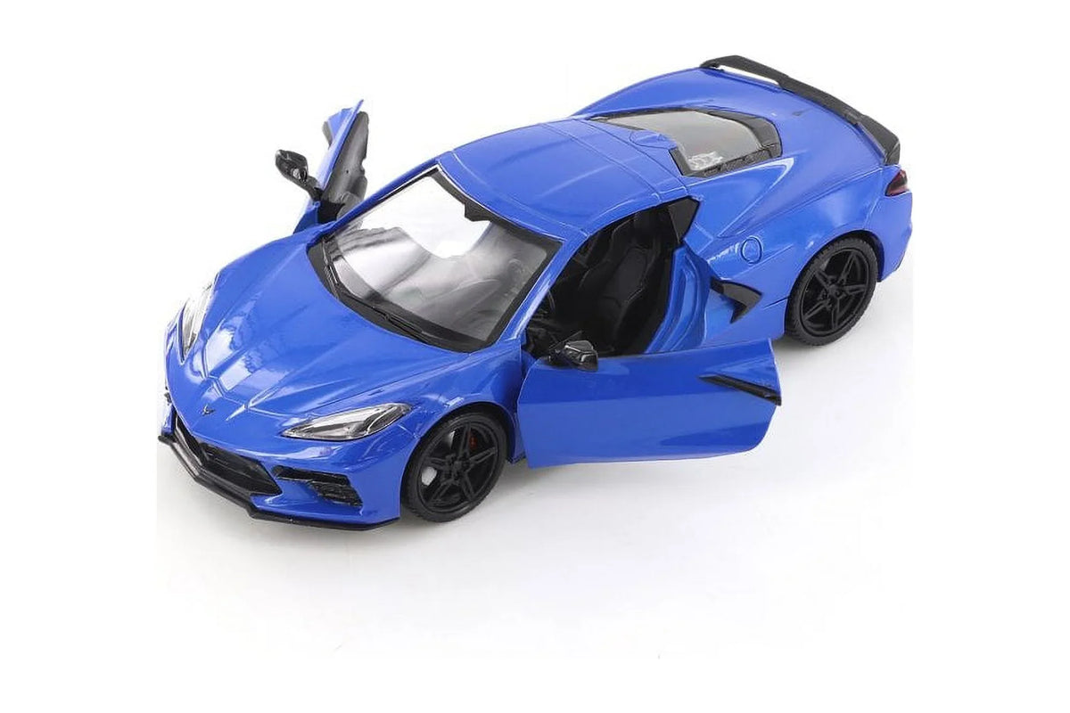 2020 Chevy Corvette C8 Stingray, Navy - Showcasts 79360/16D - 1/24 Scale Diecast Model Toy Car