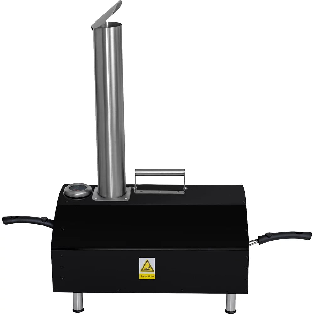 Scraper, 13" Peel, and Pizza Stone, Pizza Dough with Functionality, Construction, Grill Deco Pizza 3-Layer Open 2-in-1 Stainless Steel exterior Chef Pizza Box Oven Oven Grill Slotted (Black) Scoop,