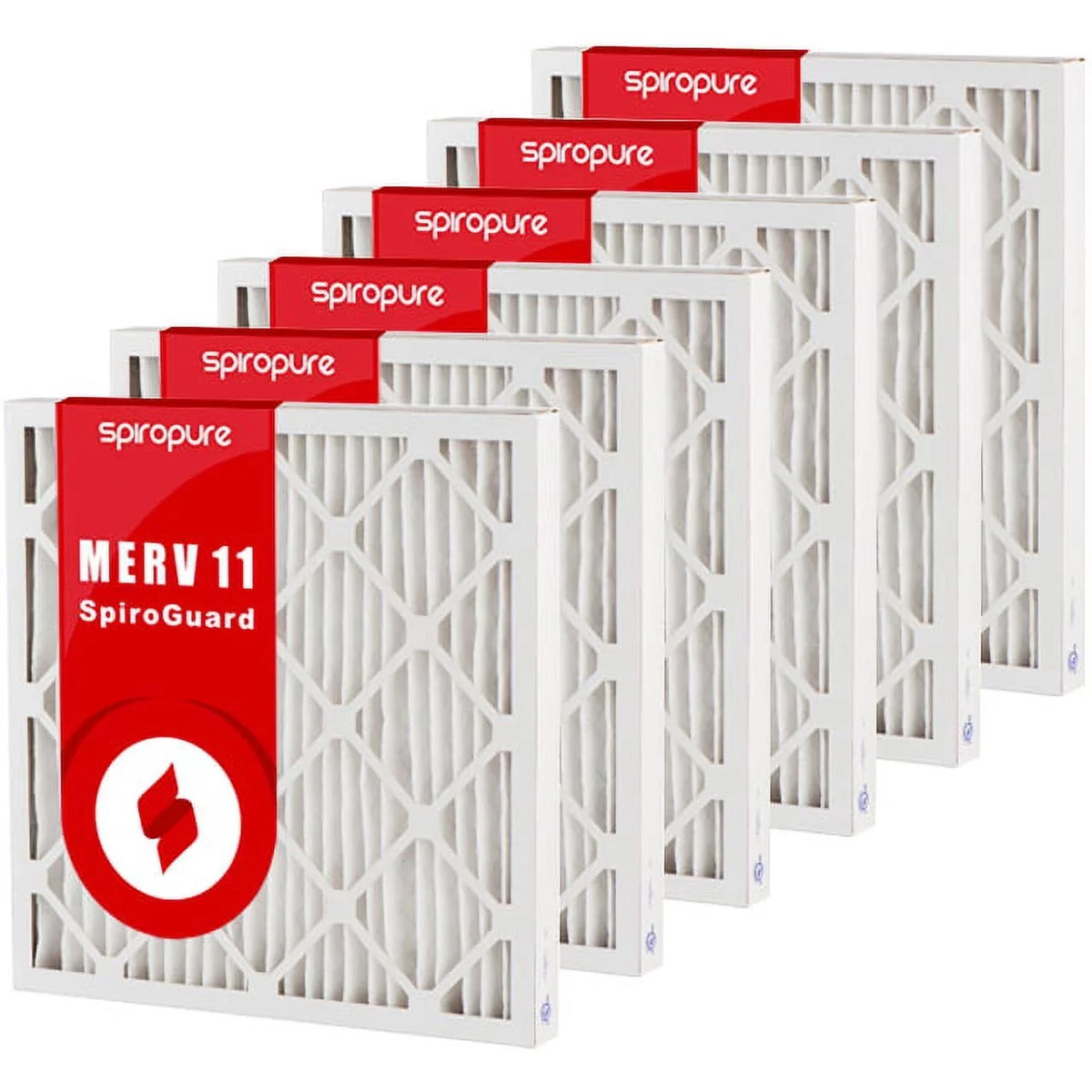 Filter Pack) SpiroPure 15.75x31.75x2 in Air 11 Pleated USA (6 Made MERV Filters -