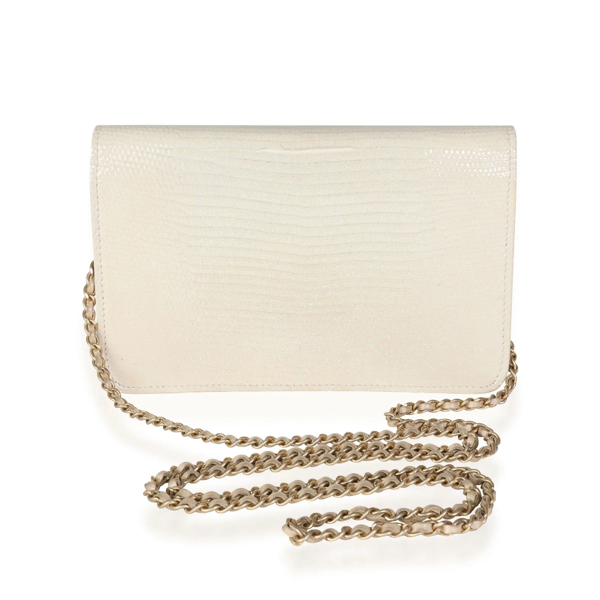 Chain Lizard Metallic Golden on Pre-Owned Class Wallet Gold