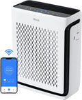 Levoit Air Purifiers For Home Large Room Bedroom Up To 1110 Ft² With Air Quality And Bulb Sensors, Smart Wifi, Washable Filters, Hepa Filter Captures Pet Hair, Allergies, Dust, Smoke, Vital 100S