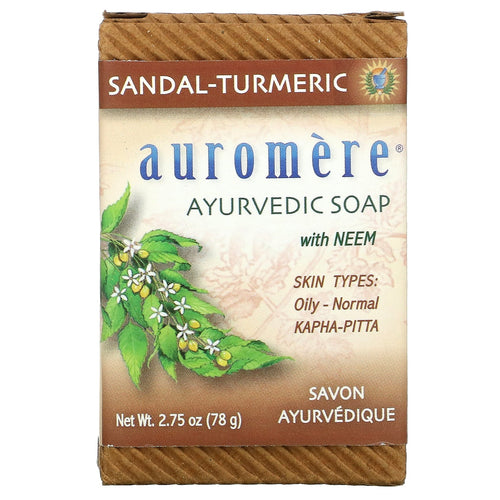 '- 2.75 Neem Sandal-Turmeric Bar with of by Auromere Organic oz. Ayurvedic (pack 6) Soap