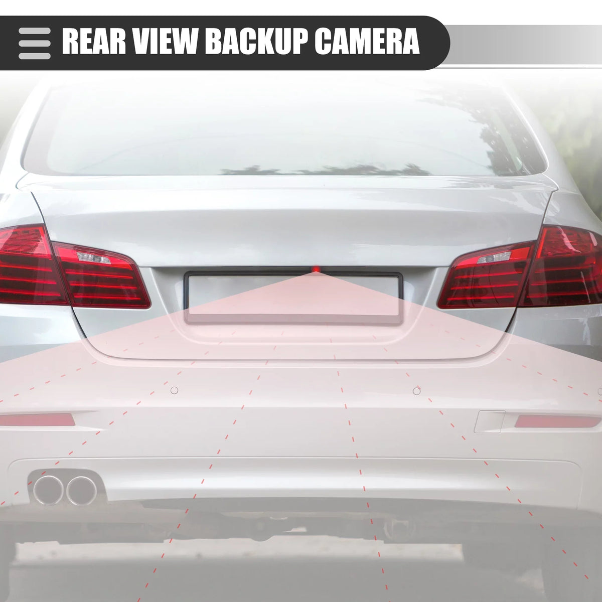 Unique Bargains Car Rear View Backup Camera For Hyundai Sonata 2011-2014 Metal 95760-3S100 Black