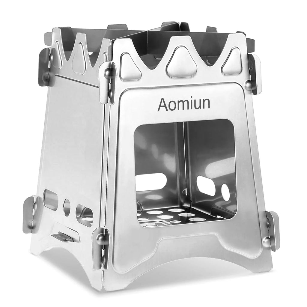 Aomiun Compact Folding Wood For Outdoor Camping Cooking Picnic
