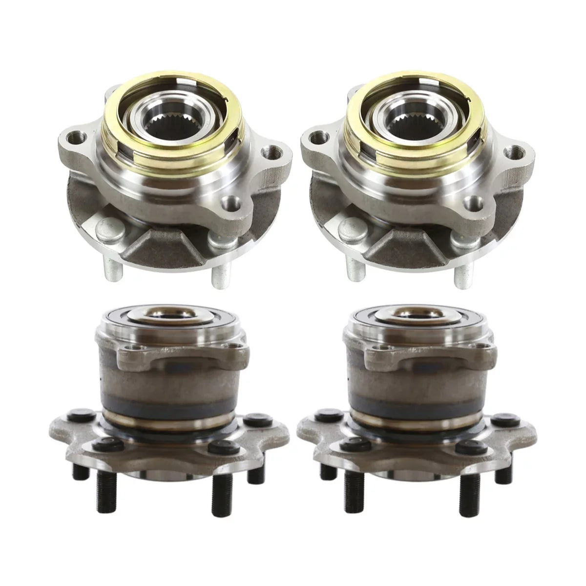 2016-2019 2013-2019 of Altima 2009-2014 Front 4 Hub FWD Bearing Wheel Murano Set Rear and Maxima V6 HB4X0028 Replacement for with AutoShack JX35 2007-2018 Assembly Nissan QX60 INFINITI ABS Pathfinder
