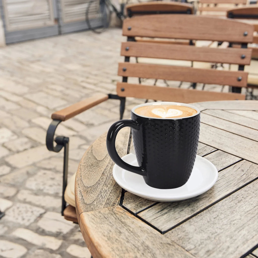 11.95 6 Ceramic, Coffee Pack Cup Black, Set, Coffee, for Milk, Coffee liquid, Mug Floz
