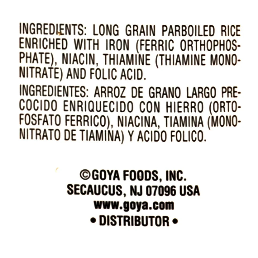 Rice, Enriched 10 Golden Grain lbs. Long Parboiled Canilla, Microwaveable