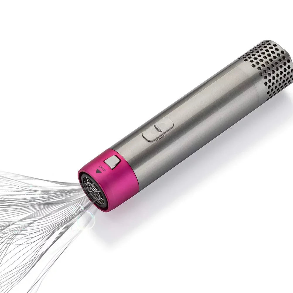 Hair Styler Hair - Ionic Color: Blow Automatic with PinkGold Heads Straightening Negative Brush Brush Curling Electric Brush for - Styling, Dryer and 5-in-1 Dryer Detachable