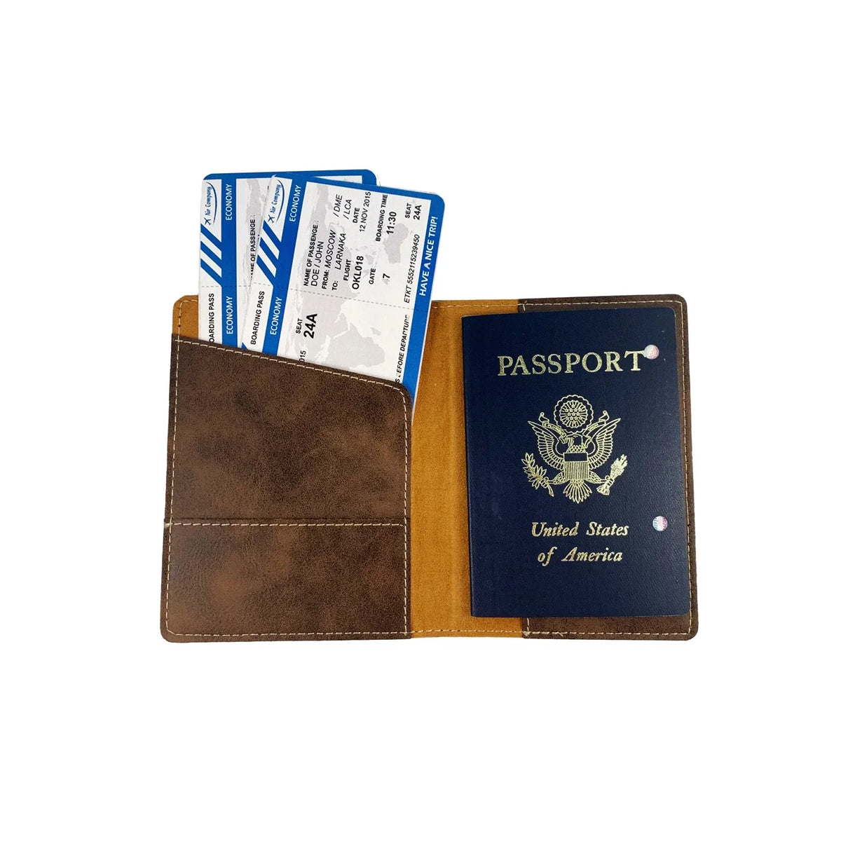 Fitzpartick Irish Coat Of Arms Leather Passport Wallet