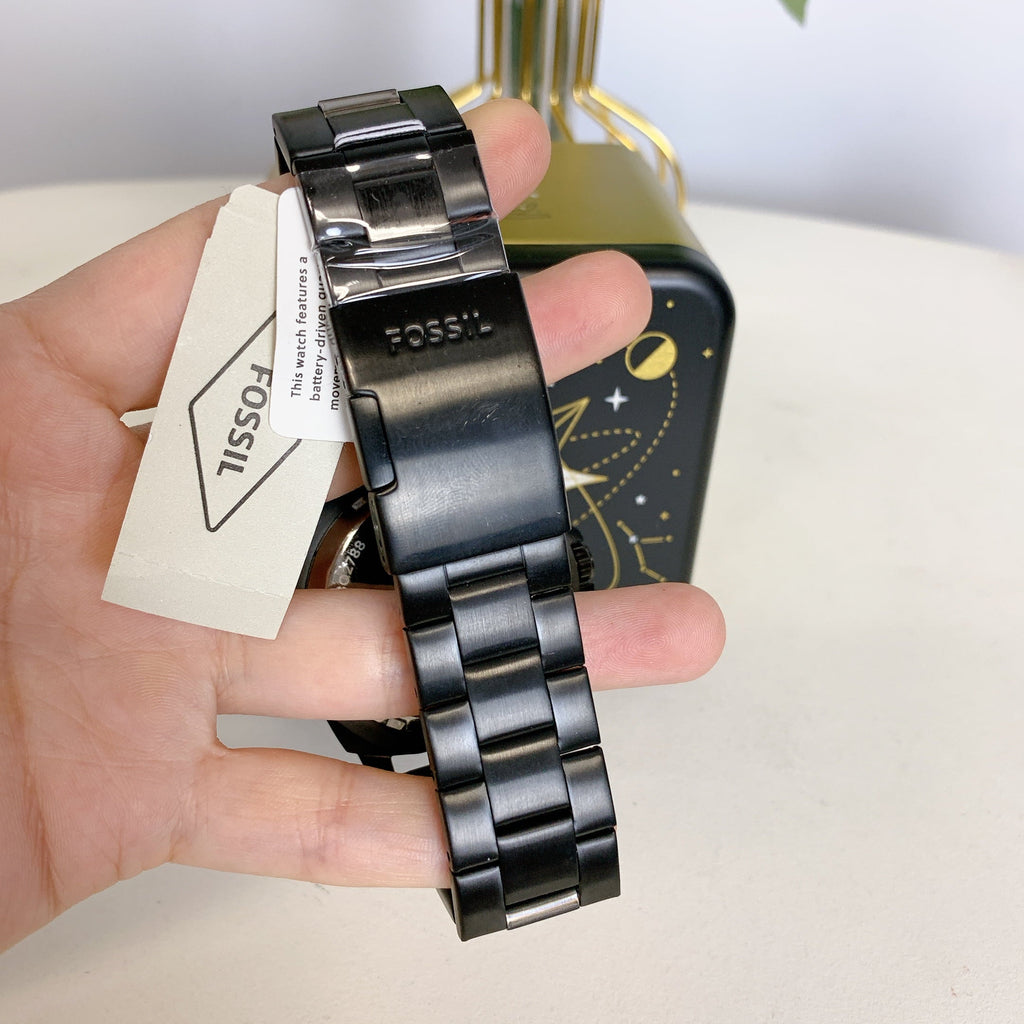 Fossil Twist Privateer Steel Stainless Black Watch BQ2788