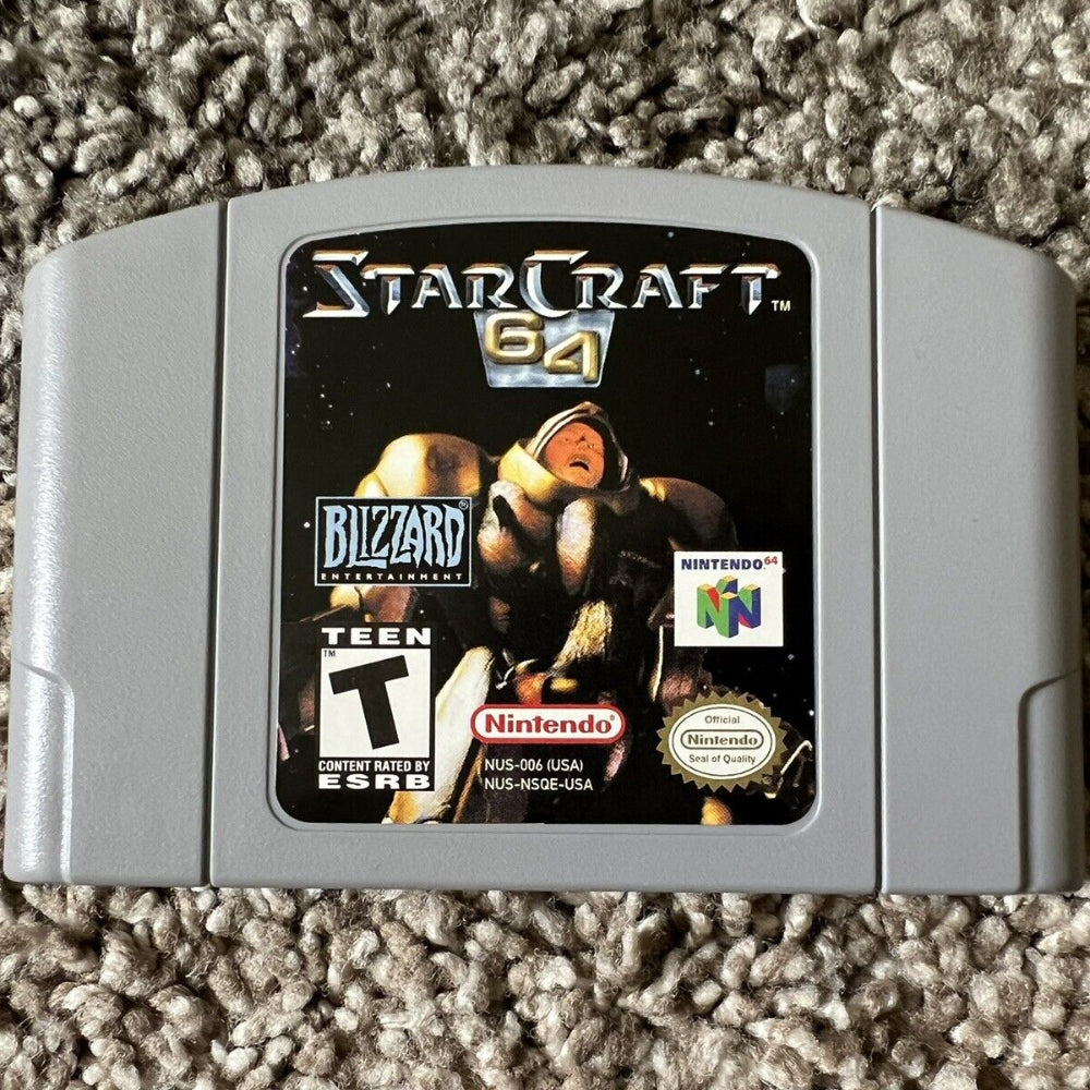 Starcraft 64 (Nintendo 64, 2000) Authentic N64 Cartridge Tested Excellent Cond