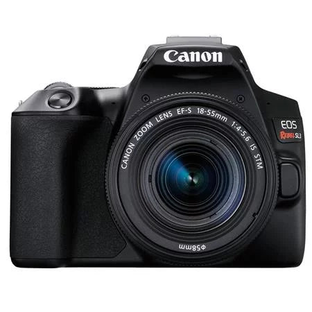 32GB - IS Bundle Camera Black Cleaning UV EF-S Case, 58mm EOS DSLR Pc - SDHC Card, Filter, Kit, Lens SL3 With 18-55mm with Software STM Rebel Package Camera f/4-5.6