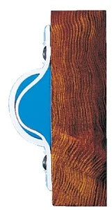 White Roll Profiles 1010-F Dock 3-Way - - 25' Universal Edge