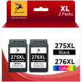 275Xl Ink Cartridges Replacement For Canon Ink 275 And 276 For Pixma Ts3520 Ts3522 Ts3500 Tr4720 Tr4700 Printers(Black And Color, 2 Pack)