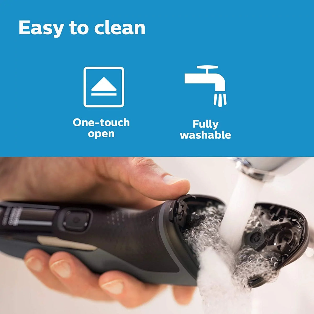 Norelco Shaver with Philips Grooming Trimmer Pop-Up Electric Rechargeable Men, for Shaver Mens S1211/81