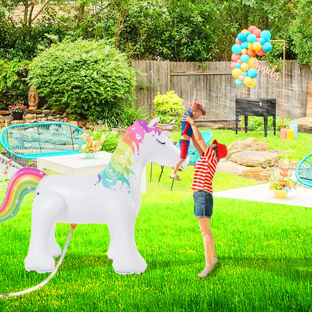 Tall) Inflatable Irene Sprinkler, (63 for Sprinkler Lawn Inch Unicorn Unicorn Yard Kids