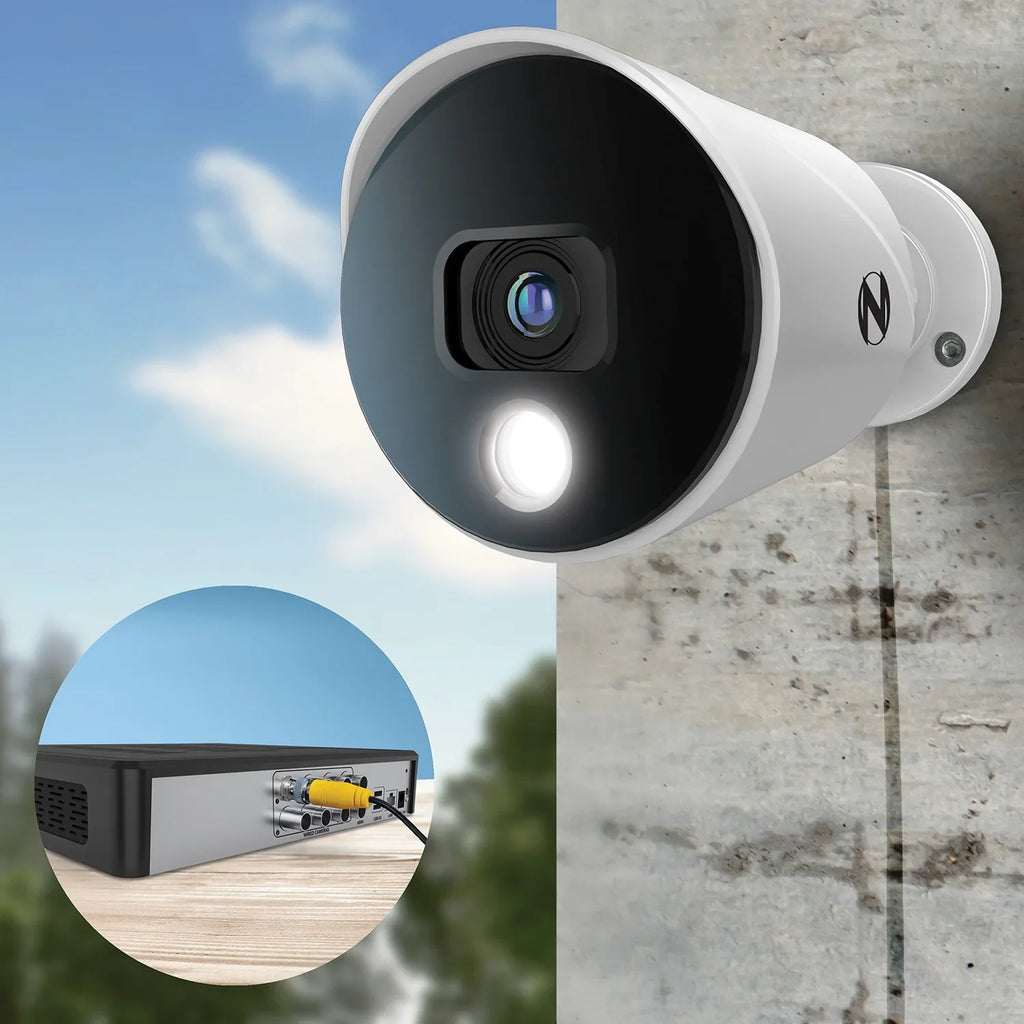 1080p DVR Security Cameras, Connector HD 1TB Drive, Spotlight Night and with 8 Channel 4 exterior, Owl HDMI Bluetooth Hard Wired