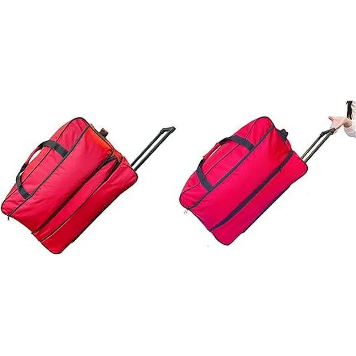 Luggage System, Duty Bag, Multi-Pocket Travel Collapsible Bar Red, Wheels, Duffle 28" Heavy Iron
