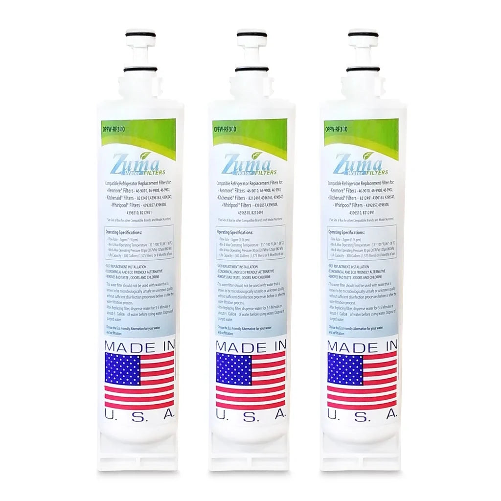 in Filter liquid with , 3 # - Whirlpool® and Brand Pack Model , Compatible U.S.A. 4396510 Ice OPFW-RF300 Made ZUMA , -