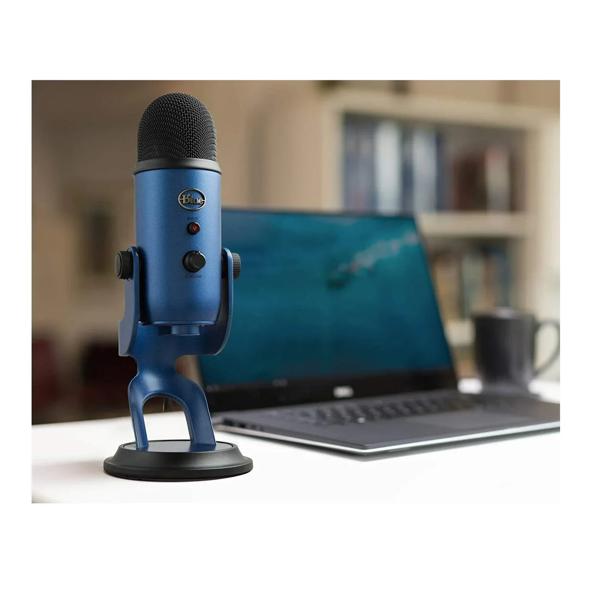 Microphone Microphones Stand, Mount and Shock with Blue) Arm Boom Yeti (Midnight Blue Filter Pop