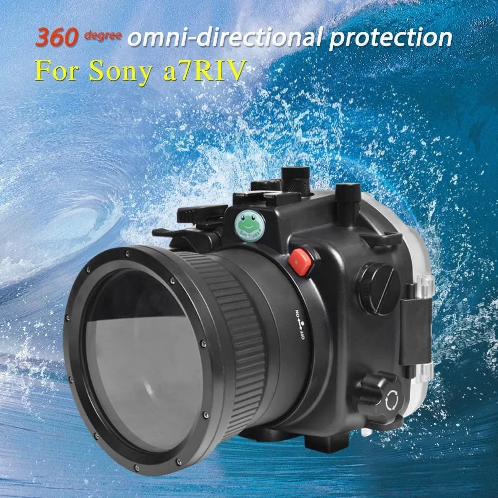 for with F4 F4 Lens-Black F1.8 A7R Housing 50mm GM Seafrogs IV 16-35mm 85mm 24-70mm Camera 40M/130FT 28-70mm F1.8 Underwater Compatible 24mm F1.4