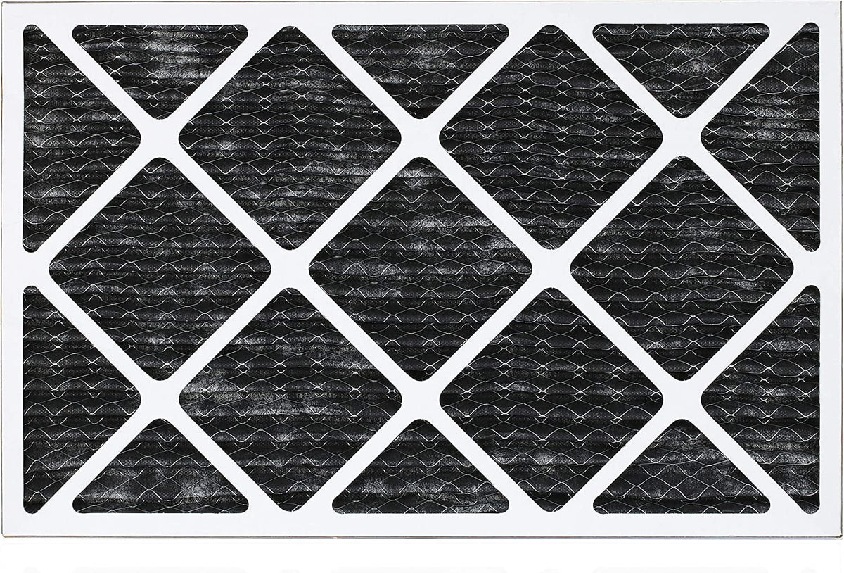 AC 14x25x1 MERV Activated 8 Filterbuy Filters Eliminator (1-Pack) Furnace Carbon Pleated with HVAC Air Odor