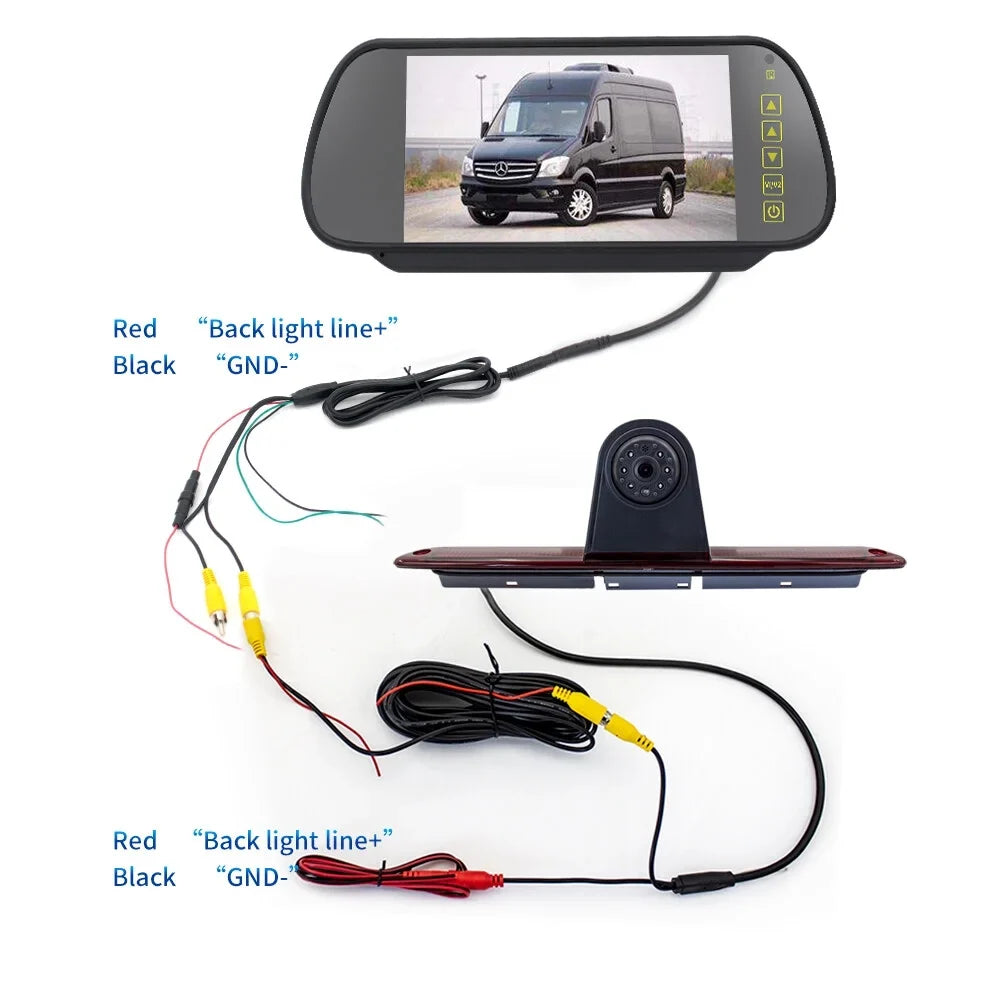 Crafter Light (with -Benz for 7in Brake Sprinter/VW Backup LED Parking Camera Vans Monitor) Light