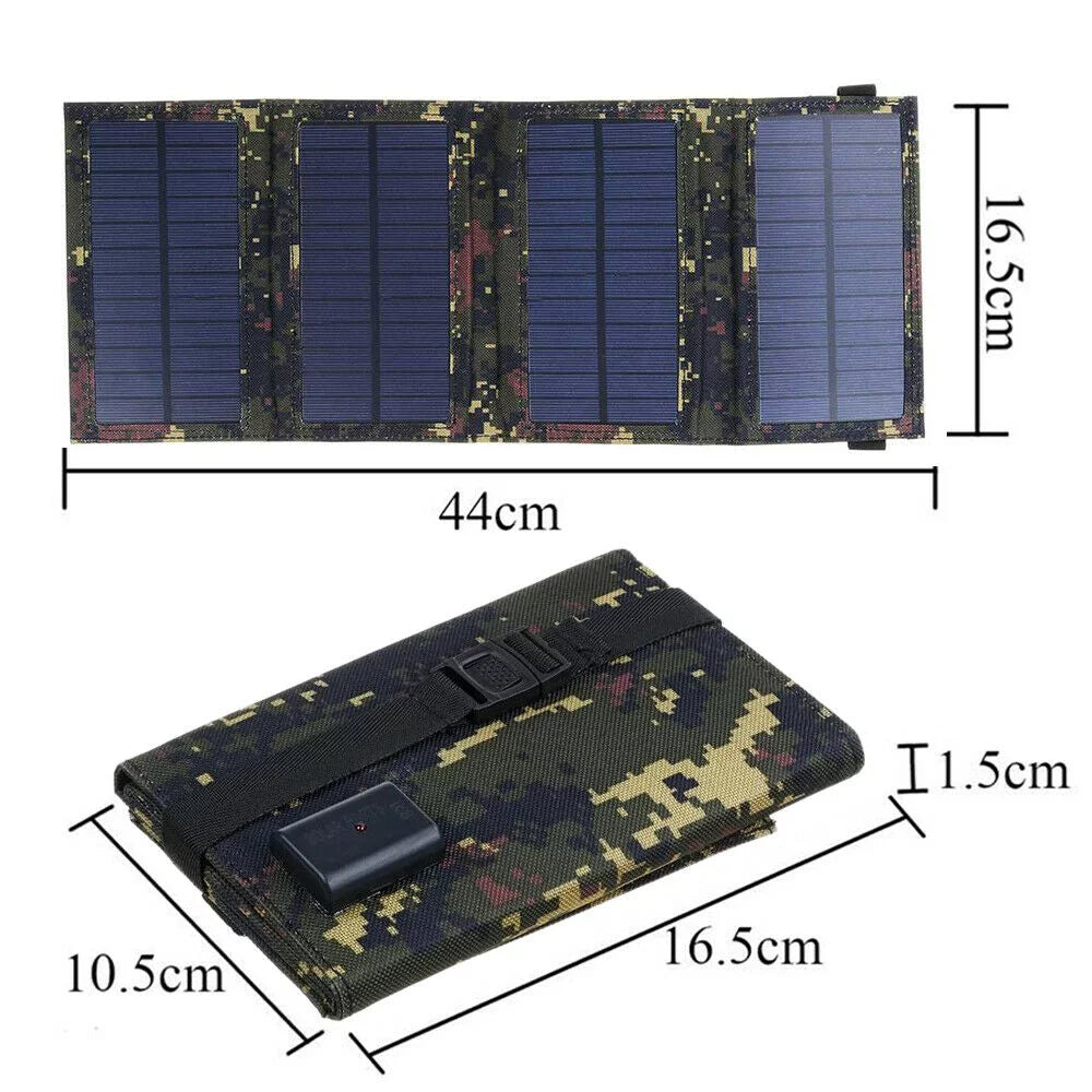 Panel JLLOM Charger Power Camping Folding exterior Bank USB Hiking 80W Phone Solar